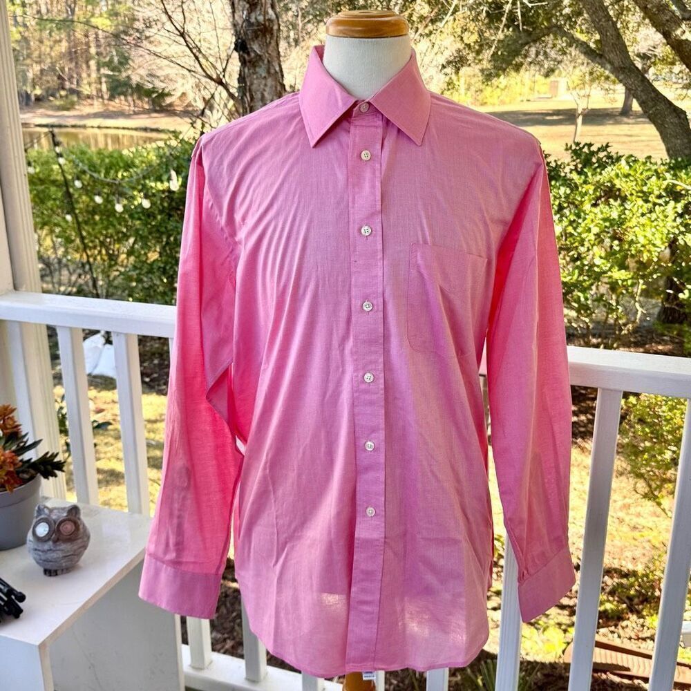 Aquascutum of London Pink Dress Shirt. Size 16.5